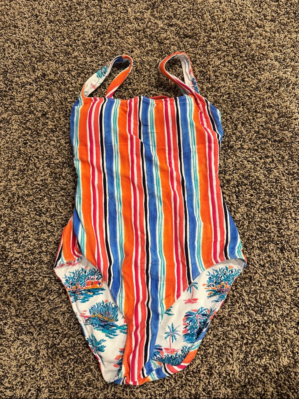 Tommy Bahama Multicolor Striped One-Piece Swimsuit